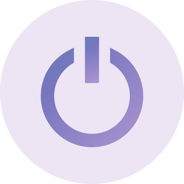 Güç simgesinin vektör illüstrasyonu