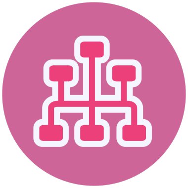 Durum haritası simgesi. Vektör İllüstrasyonu