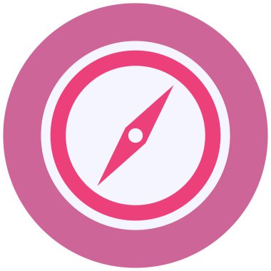 Pusula. Web simgesi basit illüstrasyon