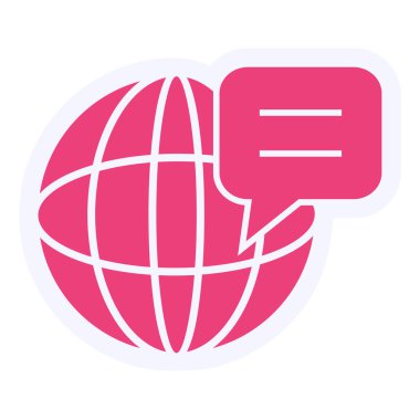 Dünya simgesinin vektör illüstrasyonu