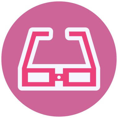 web icon, simple illustration of Glasses