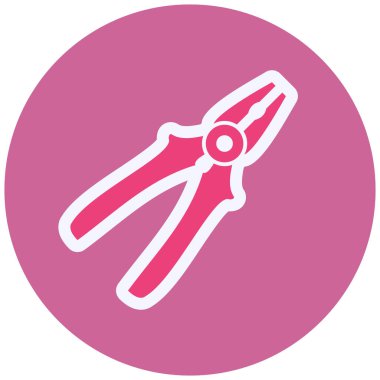 Makas. Web simgesi basit illüstrasyon