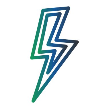 Şimşek simgesi vektör illüstrasyon tasarımı