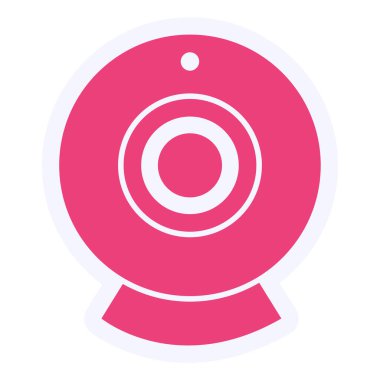 Webcam simgesinin vektör illüstrasyonu