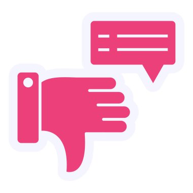 Başparmak yukarı. Web simgesi basit illüstrasyon