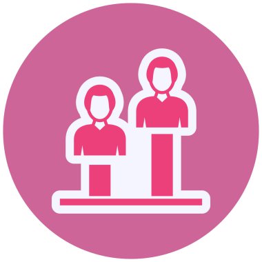 Web ve mobil için iş yönetimi dairesi simgesi