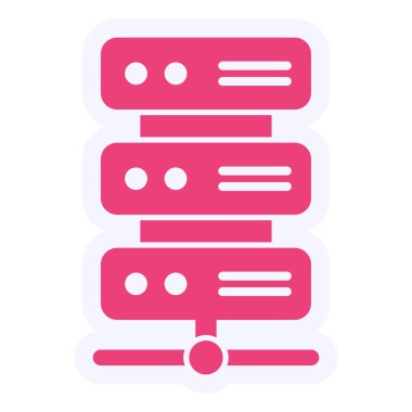 veri sunucu simgesi vektör illüstrasyonu