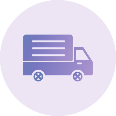 delivery truck. web simple illustration
