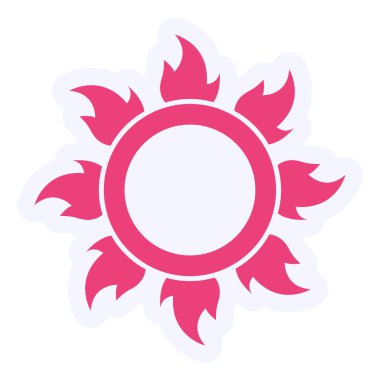 Ring Of Fire. web icon simple illustration