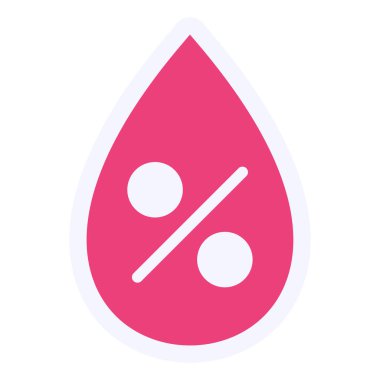 Kan damlası. Web simgesi