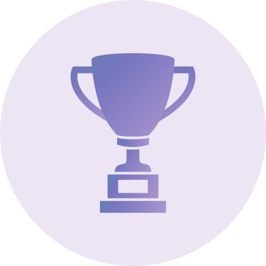 Kupa. Web simgesi basit illüstrasyon