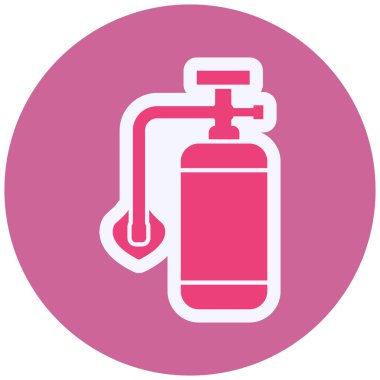 Oxygen Tank icon, vector 