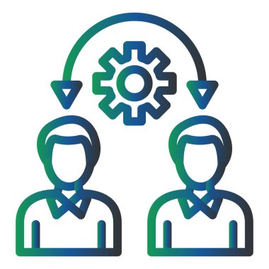 Collaboration icon illustration isolated 