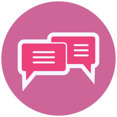 chat web icon simple illustration 