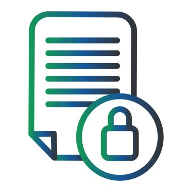 vector illustration of Encrypted icon