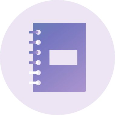 Not defteri simgesinin vektör illüstrasyonu 