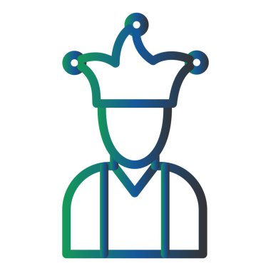 Joker modern simge vektör illüstrasyonu