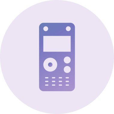 mobile phone icon. simple illustration of call button vector icons for web