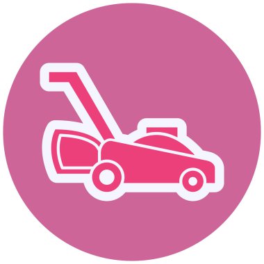 simple web illustration icon of Lawn mover 
