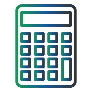 hesap makinesi web simgesi, basit vektör illüstrasyonu