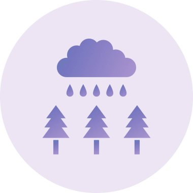 Hava durumu. Web simgesi basit illüstrasyon