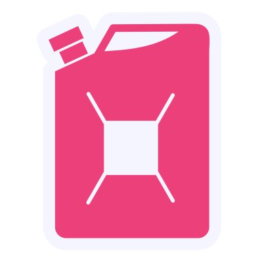 Yakıt Vektörü Kabartma Simgesi Tasarımı 