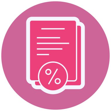 Vergi. Web simgesi basit illüstrasyon