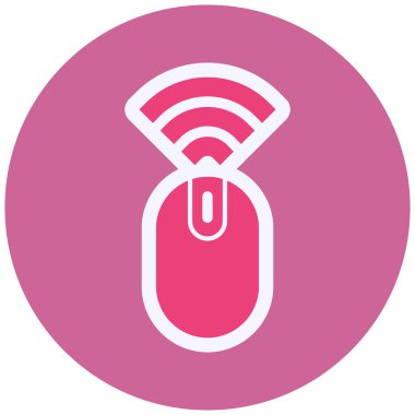 Wireless Mouse icon. flat illustration of wireless computer keyboard vector icons for web