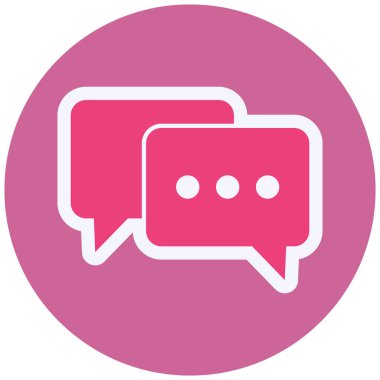 chat web icon simple illustration 