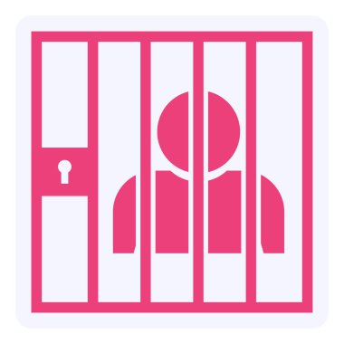 Convict flat vector icon
