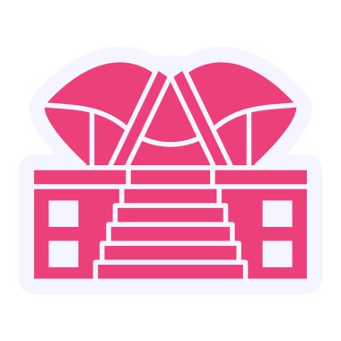 Bina. Web simgesi basit tasarım