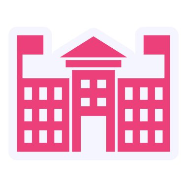 Bina. Web simgesi basit tasarım