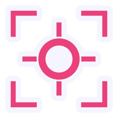 Hedef. Web simgesi basit illüstrasyon