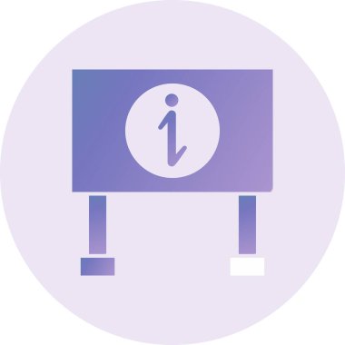 Bilgi Kurulu web simgesi, vektör illüstrasyonu 