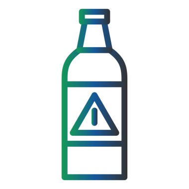 Zehirli Vektör Kabartma Simgesi Tasarımı