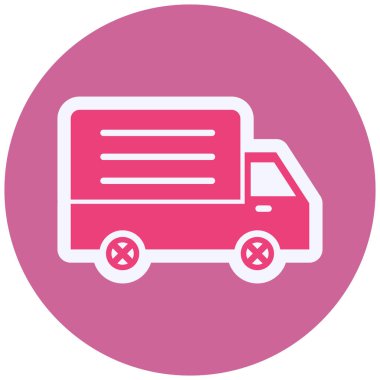 delivery truck. web simple illustration
