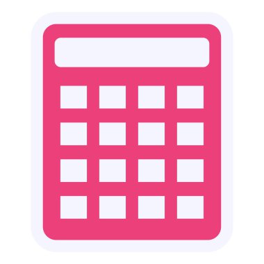 hesap makinesi simgesi vektör illüstrasyonu