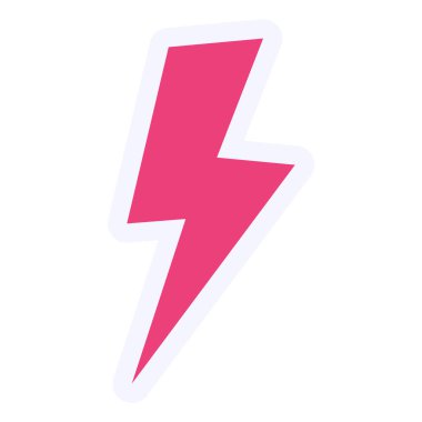 Şimşek simgesi vektör illüstrasyonu