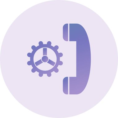 Telefon Ayarlama simgesinin vektör illüstrasyonu