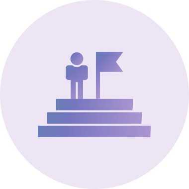 Role Model flat icon, vector illustration