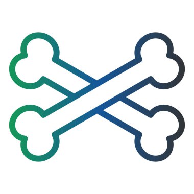 Kemik. Web simgesi basit tasarım