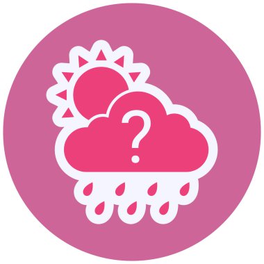 Bulut. Web simgesi basit illüstrasyon