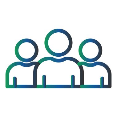 İnsan simgesinin vektör illüstrasyonu 