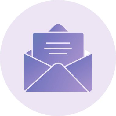 Mektup. Web simgesi basit illüstrasyon 