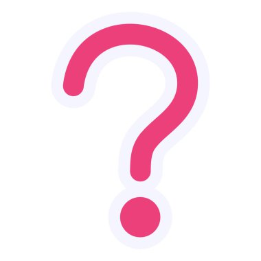 question mark icon, web illustration