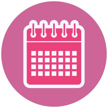 Takvim simgesi vektör illüstrasyonu