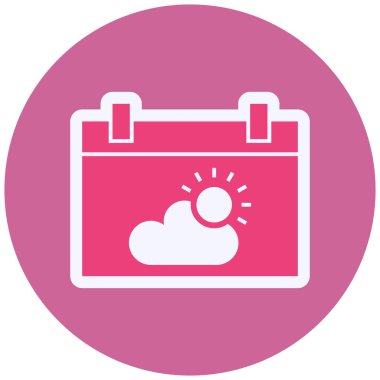 Takvim simgesi vektör illüstrasyonu 