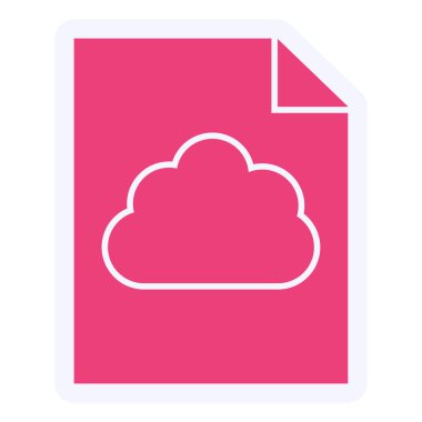 Dosya simgesinin vektör illüstrasyonu