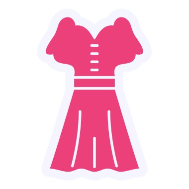 Elbise. Web simgesi basit illüstrasyon