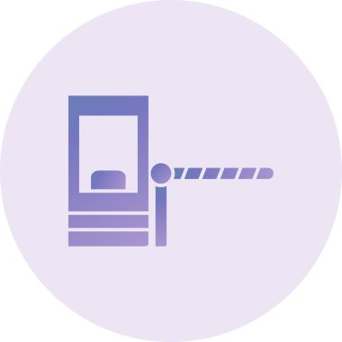 road sign. trendy flat color design icon template for web mobile apps 